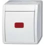 Interruptor de comutação Busch-Jaeger Ocean saliente branco 2601/6 SKW-54 (2601/6 SKW-54)