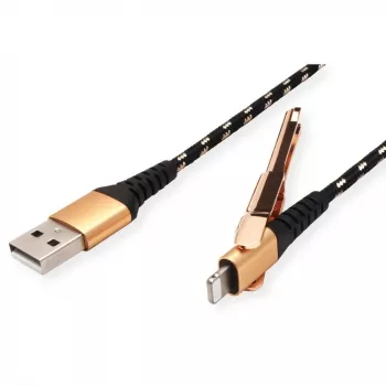 Cabo Lightning ROLINE 11.02.8923 1m preto dourado