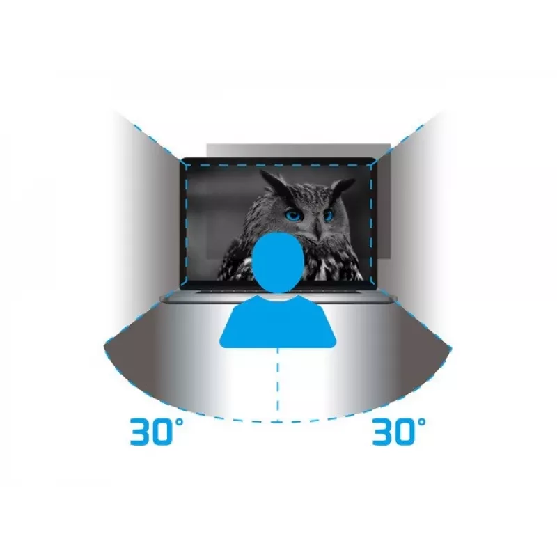 NATEC NFP-2287 Filtro de privacidade para ecrã 40,6 cm (16 polegadas) Monitor/Portátil, filtro de privacidade sem moldura 2H
