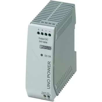 Fonte de alimentação e conversor de tensão Phoenix Contact UNO-PS/1AC/24DC/60W para interiores cinzento (2902992)