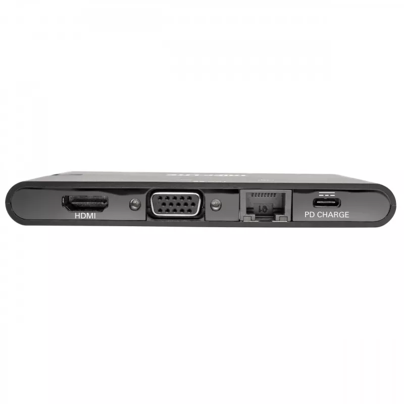 Dock USB-C – 4K HDMI, VGA, USB 3.2 Gen 1, hub USB-A/C, Gigabit Ethernet, slots para cartões de memória, carregamento PD 100 W