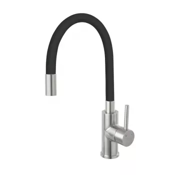 Torneira de cozinha FERRO BZR4BSS – acabamento preto, monocomando