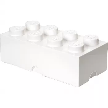 LEGO Storage Brick 8 branco, caixa de arrumação branca