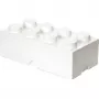 LEGO Storage Brick 8 branco, caixa de arrumação branca