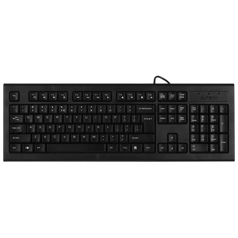 Teclado A4Tech KR-85 USB QWERTY US Inglês preto