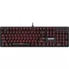 Teclado mecânico DEFENDER QUEST GK-596 — retroiluminação RGB, anti-ghosting, com fios, layout compacto