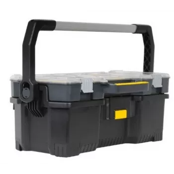 Caixa de ferramentas/peças pequenas Stanley 1-97-514 Preto, Transparente