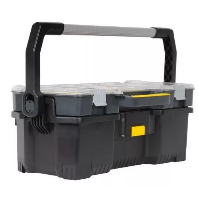 Caixa de ferramentas/peças pequenas Stanley 1-97-514 Preto, Transparente