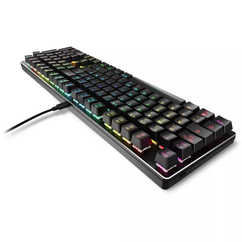 SKILLER SGK36W, Teclado Gaming preto, layout DE, Huano Red