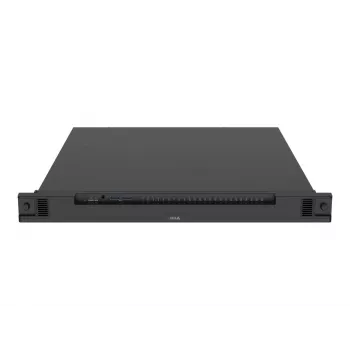 Gravador de vídeo em rede AXIS S2224 Mk II 24 canais, reprodução de 48 canais, 7680×4320, HDD de 6 TB, SSD de 256 GB, RAID 0/1/10, 1U, Preto