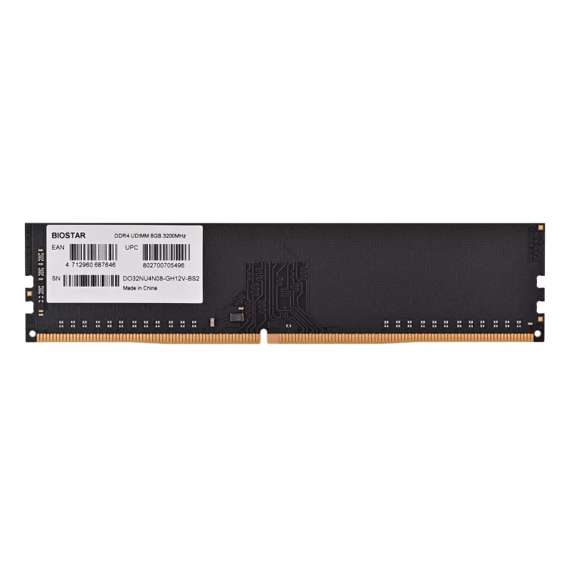 Módulo de memória RAM DDR4 8GB 3200MHz para desktop BIOSTAR DO32NU4N08