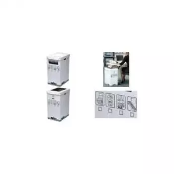 Recipiente de reciclagem Fellowes R-Kive System - cinzento - branco - 300 x 500 x 600 mm - 300 x 500 x 600 mm (0193201)