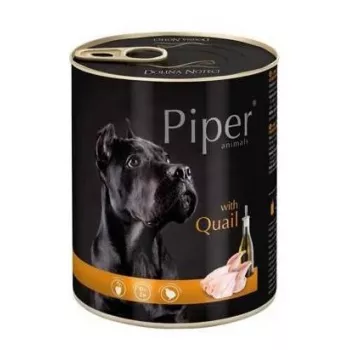 Ração húmida para cães Dolina Noteci Piper Animals com Codorniz 800 g, sem cereais, adulto, 78% humidade