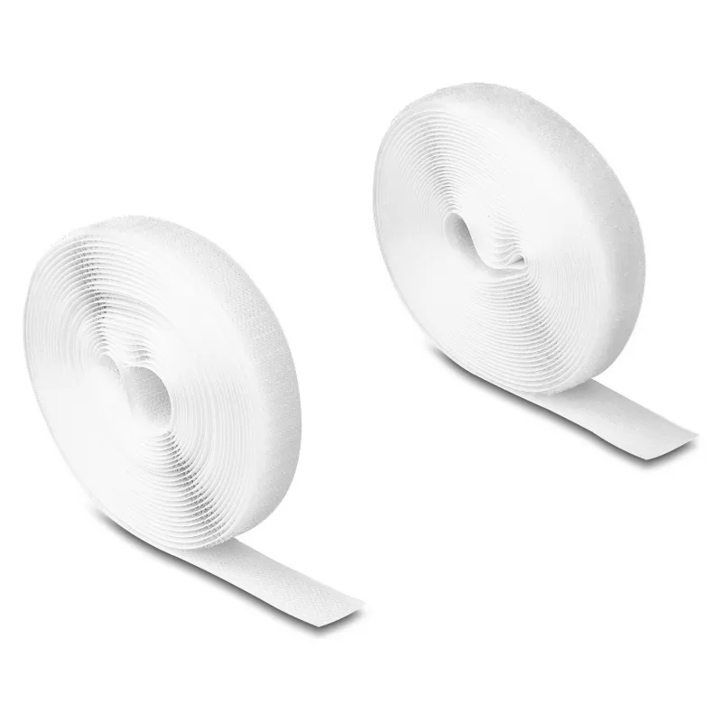 DeLOCK fita de velcro resistente 5 m x 20 mm branca