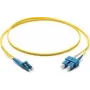 Corning F047202G2Z20005M LC/SC OS2 9/125 Cabo patch de fibra ótica, 5 m, amarelo