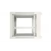 Armário rack Extralink 9U 600x600 ASP cinzento montado na parede, porta metálica