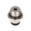 Conector aqua computer reto G1/4 polegadas macho para 6 mm ID - prateado