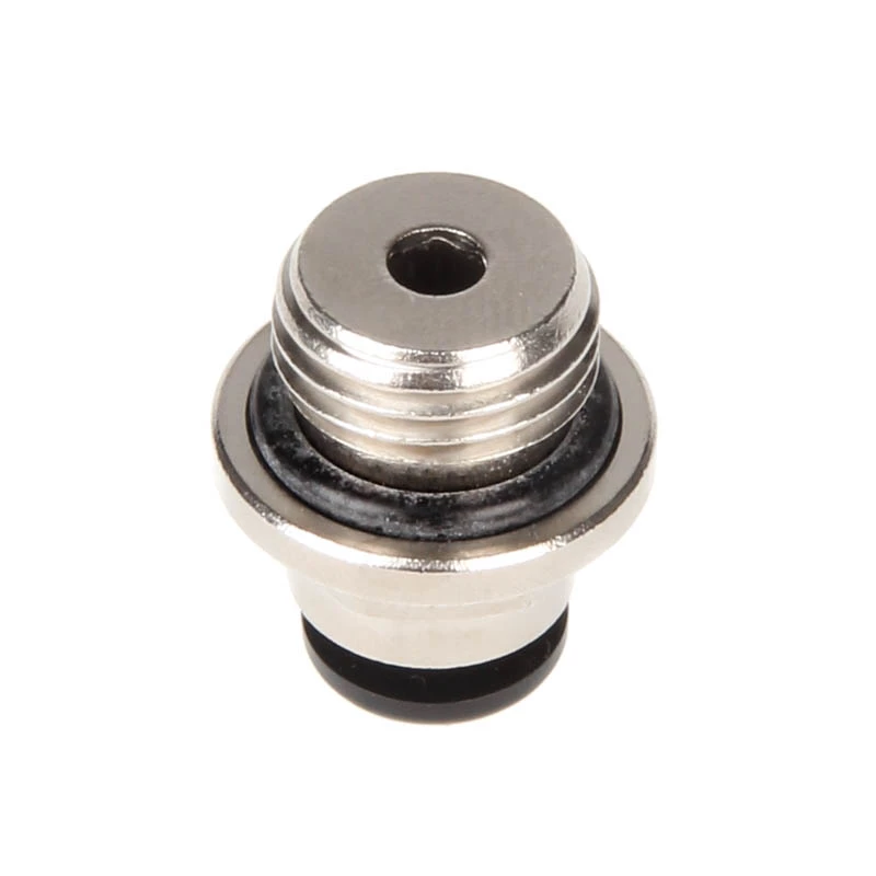 Conector aqua computer reto G1/4 polegadas macho para 6 mm ID - prateado