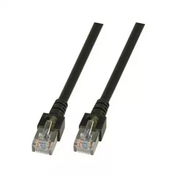 Cabo de rede RJ45 Cat.5e SF/UTP PVC CCA preto 1m EFB-Elektronik Fabricante: EFB Elektronik (K5456.1)