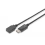 Digitus ASSMANN - Cabo de extensão DisplayPort - DisplayPort (M) - DisplayPort (F) - 2 m (DisplayPort 1.2) - moldado - preto (AK-340200-020-S)