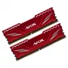 RAM DDR4 para desktop AFOX 2×16GB 3200MHz CL16 1,35V Unbuffered XMP2 vermelho