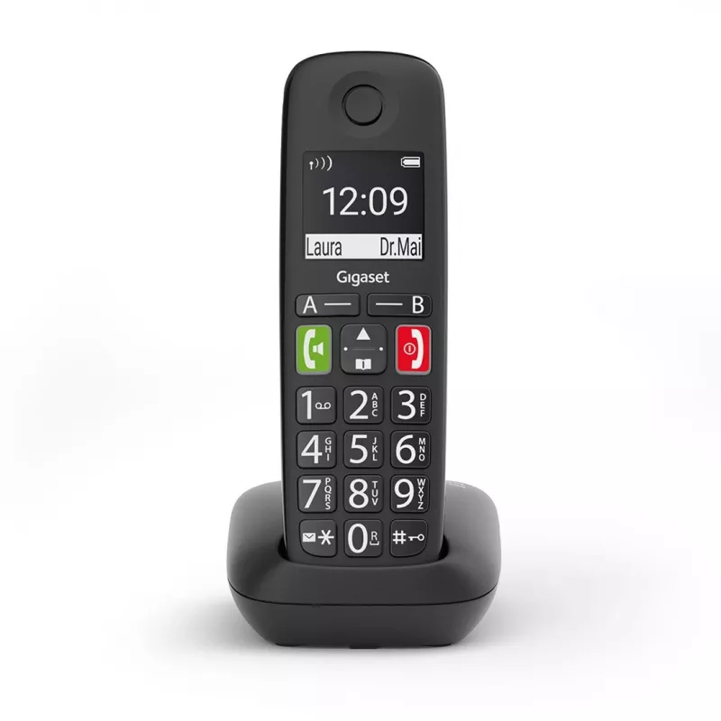 Gigaset E290 telefone sem fios, preto