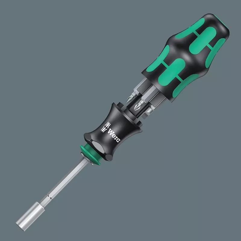 Wera Conjunto de 6 peças KK28 Kraftform compacto com pontas e chaves de fendas