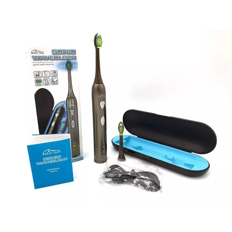 Escova de dentes Media-Tech SONIC WAVECLEAN adulto castanho