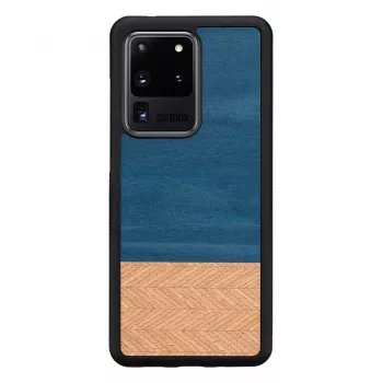 Capa de proteção para smartphone Man and Wood Galaxy S20 Ultra Denim preto