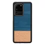 Capa de proteção para smartphone Man and Wood Galaxy S20 Ultra Denim preto