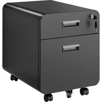 SpeaKa Professional Armário com rodas SP-MFC-001 preto mate L x A P 394 500 1 unid. (SP-13497416)