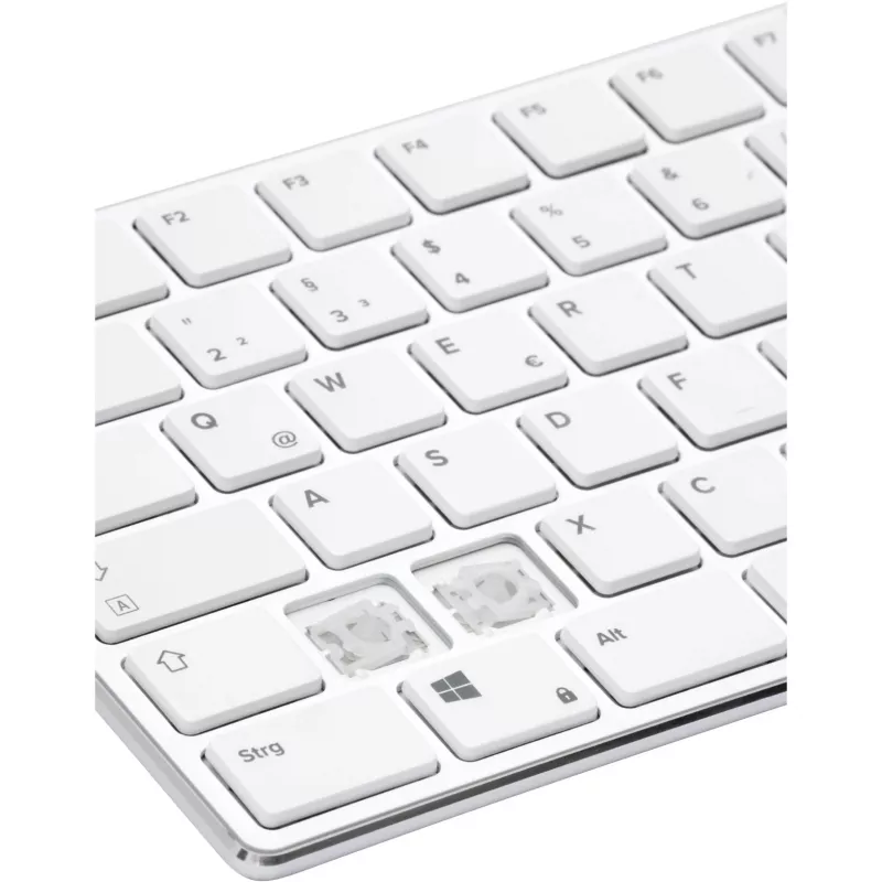 Teclado Speedlink RIVA fino Metal Scissor Branco — teclado com fios de interruptores tesoura finos, branco