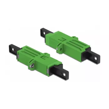 Acoplador de fibra ótica DeLOCK E2000 simplex fêmea para fêmea simplex