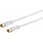 Cabo coaxial S/CONN 80098-G-128CP 10 m tipo F branco