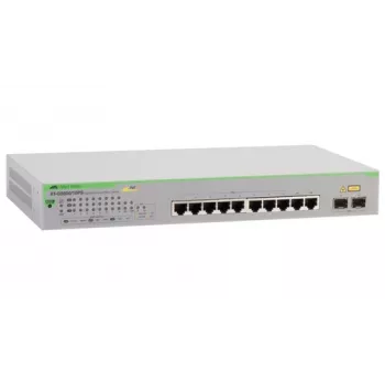 Allied Telesis GS950/10PS Managed Gigabit Ethernet (10/100/1000) Power over Ethernet (PoE) verde, cinzento