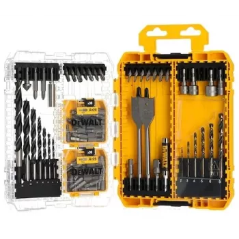 Conjunto DeWalt com 100 parafusos Pozidriv – conjunto de fixação, tamanhos sortidos para aplicações em madeira e metal