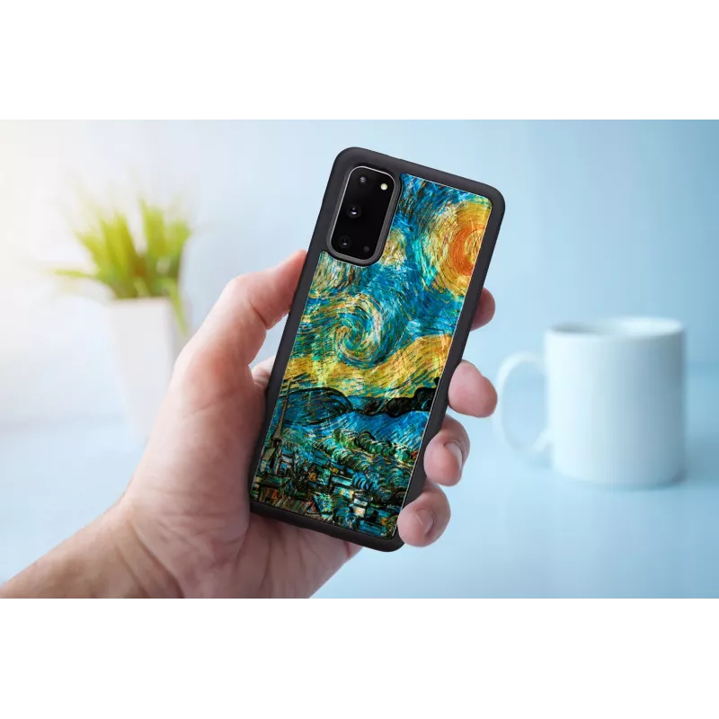 Capa de proteção iKins para Samsung Galaxy S20 – design noite estrelada preto