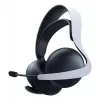 Headset Sony PULSE Elite com fios e sem fios arco de cabeça gaming Bluetooth base de carregamento preto, branco