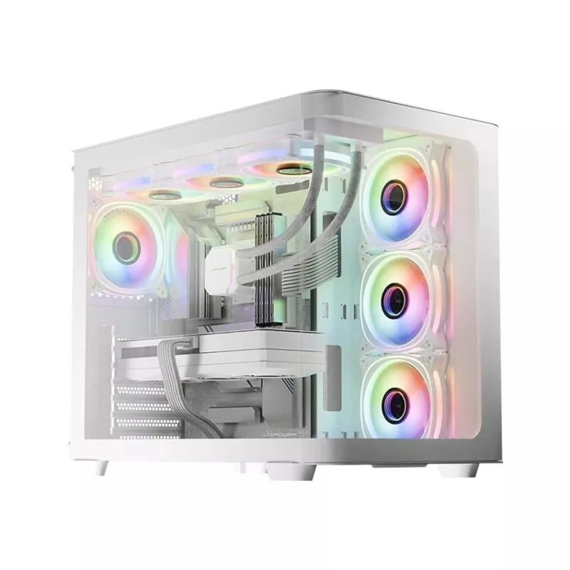 Caixa LC-Power Gaming 8001W Pro-Storm Light Midi-Tower ATX, branco (LC-8001W-ON)