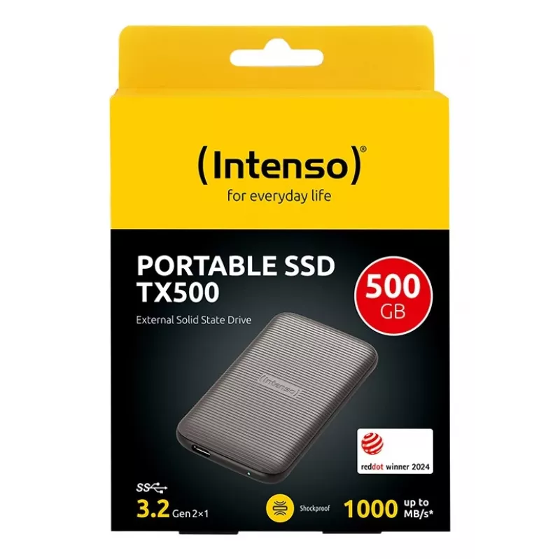 Disco SSD Intenso 500GB USB Type-C 3.2 Gen 2 castanho