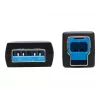 Cabo de fibra ótica ativo (AOC) com certificação Plenum Eaton Tripp Lite Série USB 3.2 Gen 1 - A/B M/M, preto, 20 m - Cabo USB - USB Type-A (M) para USB Type-B (M) - USB 3.2 Gen 1 - 20,0 m - P