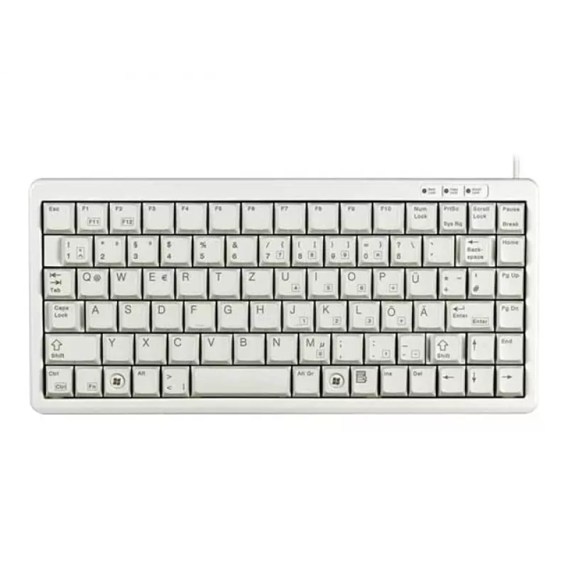 Cherry G84-4100 teclado compacto, cinzento claro, USB/PS/2