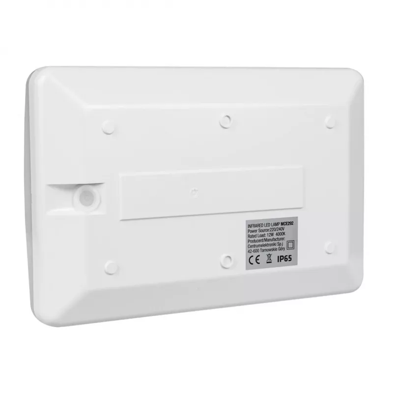 Maclean MCE292 W candeeiro LED com número de porta e sensor crepuscular, 12 W, 950 lm, IP65, branco