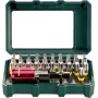 Metabo 626709000 conjunto de pontas Torx para chave de fendas, T10/T15/T20/T25/T27/T30/T40, aço cromo-vanádio