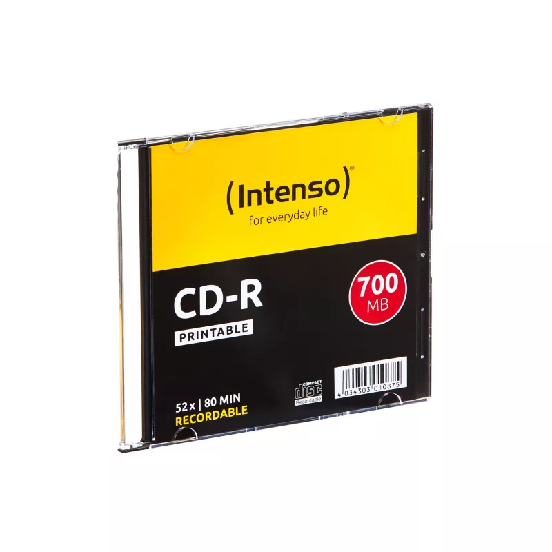 CD-R Intenso 1801622 700 MB 52x imprimível 10 unidades caixa fina