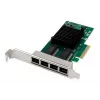 Placa de rede DIGITUS 4 portas Gigabit Ethernet, RJ45, PCI Express, Intel I350