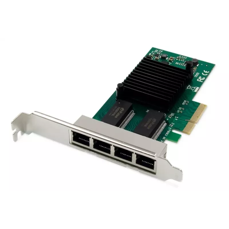 Placa de rede DIGITUS 4 portas Gigabit Ethernet, RJ45, PCI Express, Intel I350