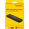Caixa para SSD DeLOCK 42615 preto M.2