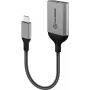 Adaptador de carregamento combo ALOGIC Ultra Series - Adaptador USB - 24 pin USB-C (M) para 24 pin USB-C (F) - 10 cm - Alimentação + áudio via USB, suporta Power Delivery 3.0 - Preto