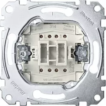 Botão de pressão Merten MEG3154-0000, 1P, metálico, 250 V AC, 10 A